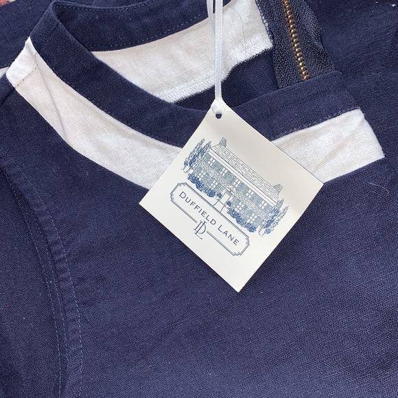 NWT Duffield Lane Linen Charlotte Dress - Picture 4 of 8